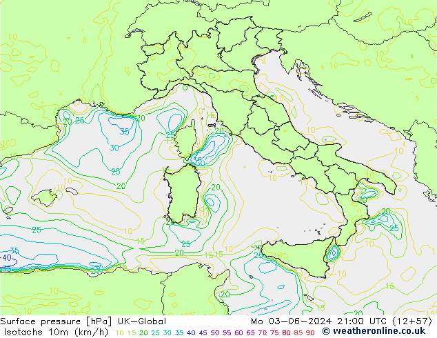 Isotachs (kph) UK-Global Mo 03.06.2024 21 UTC
