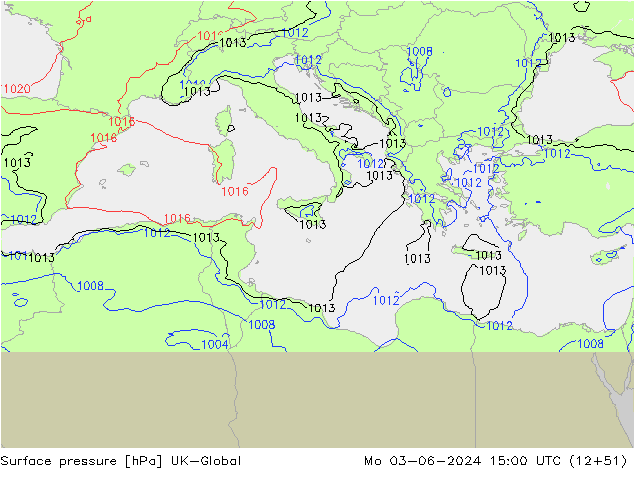 Yer basıncı UK-Global Pzt 03.06.2024 15 UTC
