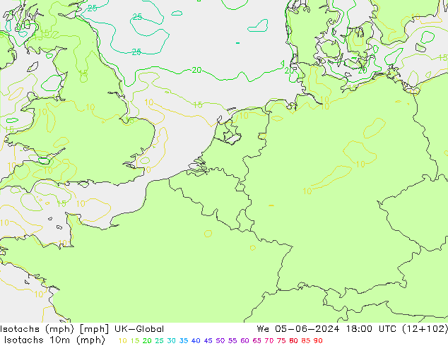 Isotaca (mph) UK-Global mié 05.06.2024 18 UTC