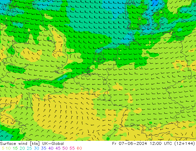 wiatr 10 m UK-Global pt. 07.06.2024 12 UTC