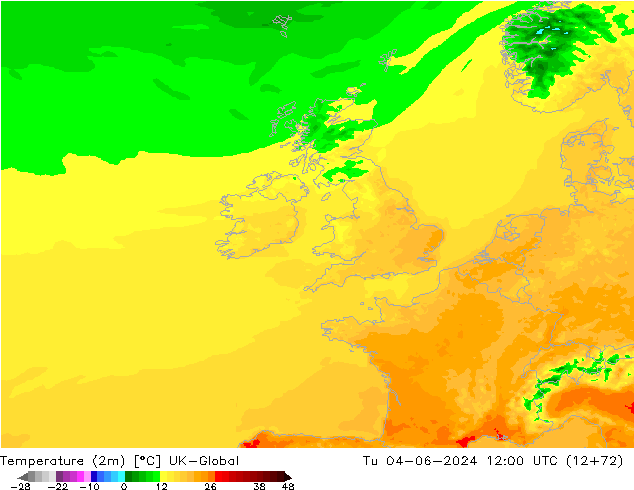 карта температуры UK-Global вт 04.06.2024 12 UTC