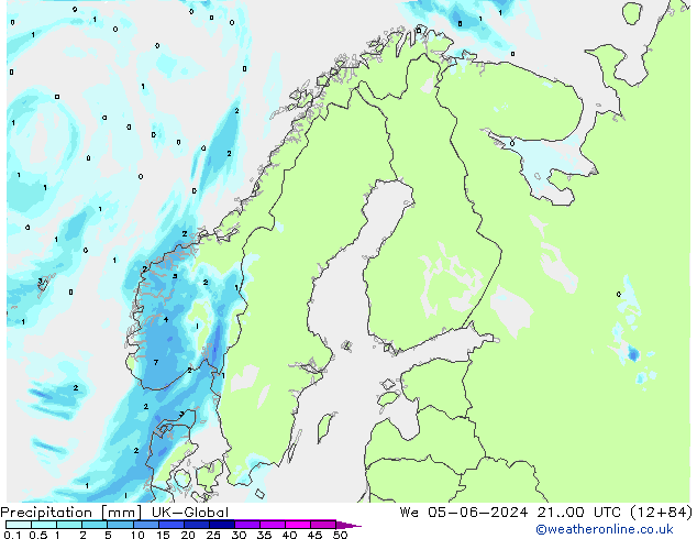 Srážky UK-Global St 05.06.2024 00 UTC