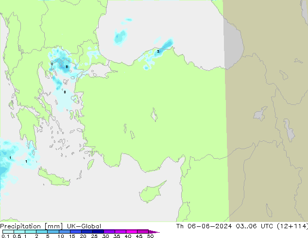 Precipitation UK-Global Th 06.06.2024 06 UTC