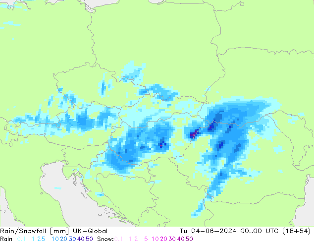 Lluvia/nieve UK-Global mar 04.06.2024 00 UTC