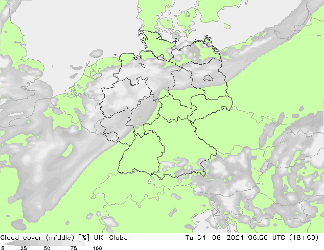 Cloud cover (middle) UK-Global Tu 04.06.2024 06 UTC