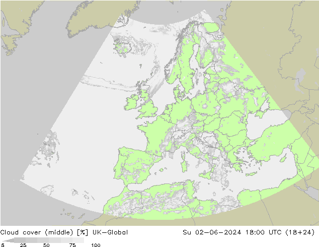 Bewolking (Middelb.) UK-Global zo 02.06.2024 18 UTC