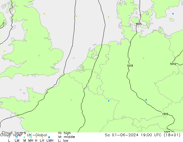 Cloud layer UK-Global So 01.06.2024 19 UTC