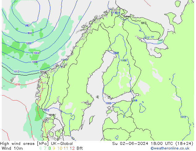 yüksek rüzgarlı alanlar UK-Global Paz 02.06.2024 18 UTC