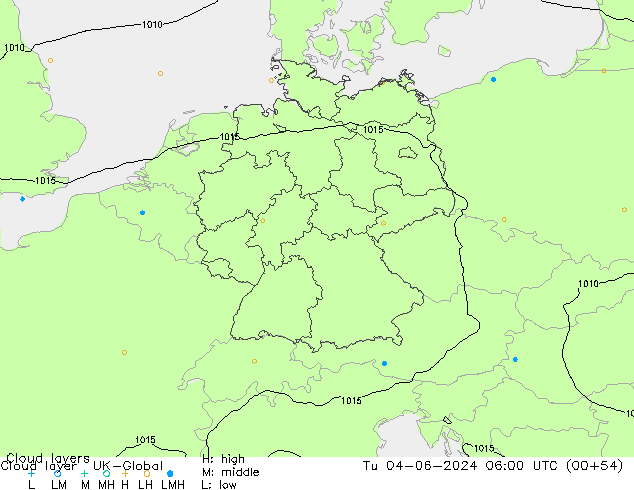 Cloud layer UK-Global  04.06.2024 06 UTC