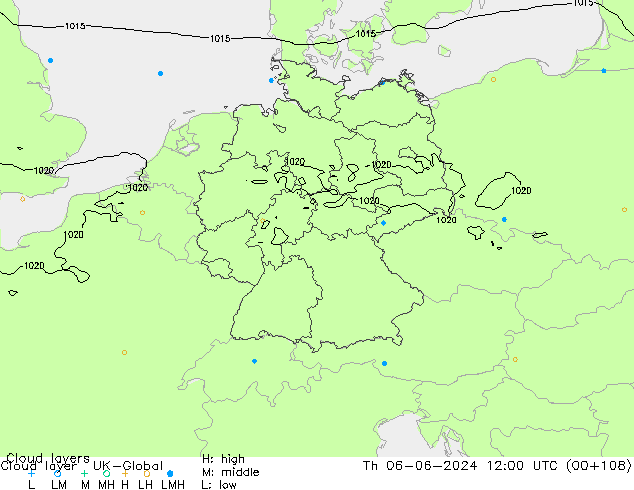 Cloud layer UK-Global Qui 06.06.2024 12 UTC