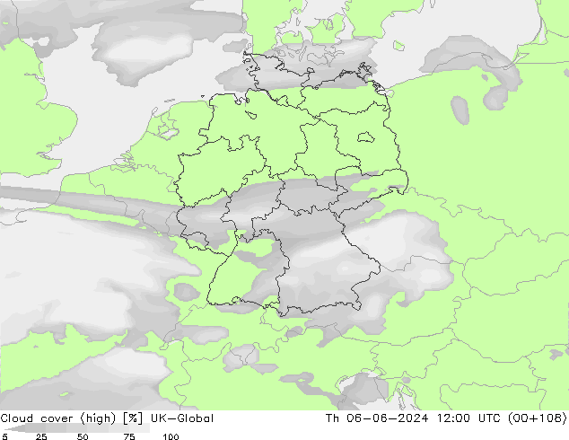Bulutlar (yüksek) UK-Global Per 06.06.2024 12 UTC