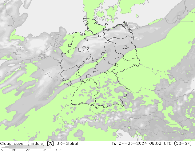 Nubes medias UK-Global mar 04.06.2024 09 UTC