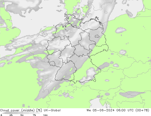 Bulutlar (orta) UK-Global Çar 05.06.2024 06 UTC