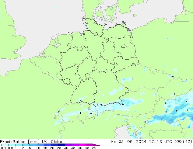 precipitação UK-Global Seg 03.06.2024 18 UTC