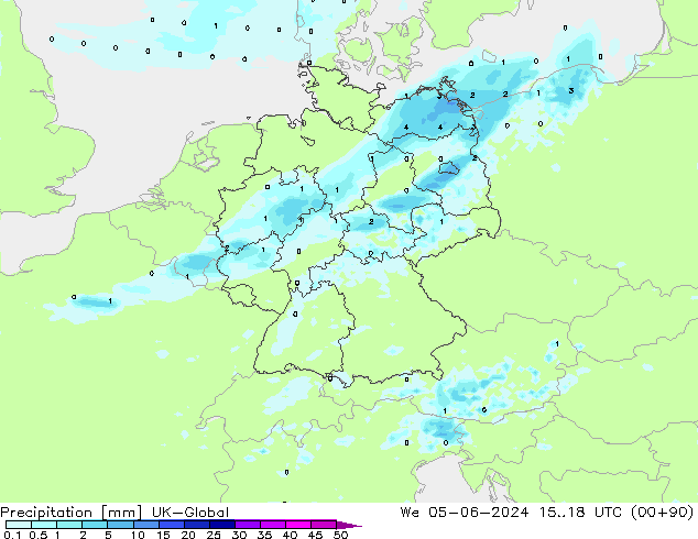 Precipitación UK-Global mié 05.06.2024 18 UTC