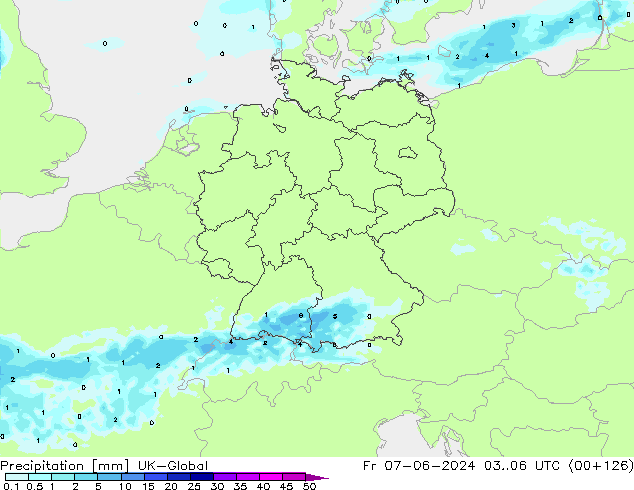 Yağış UK-Global Cu 07.06.2024 06 UTC