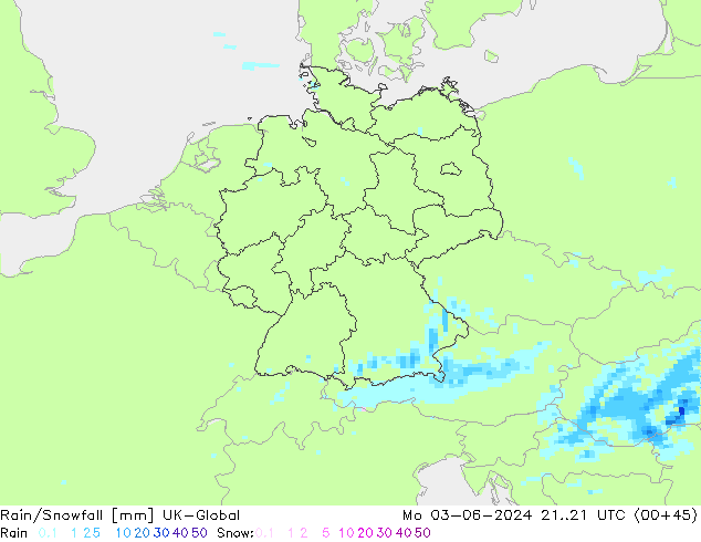 Regen/Schneefall UK-Global Mo 03.06.2024 21 UTC