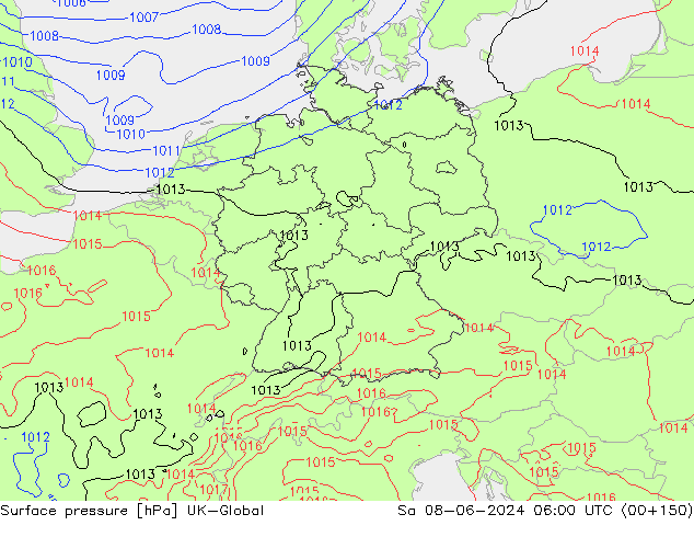 ciśnienie UK-Global so. 08.06.2024 06 UTC