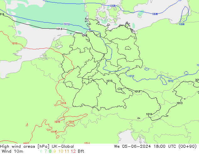 yüksek rüzgarlı alanlar UK-Global Çar 05.06.2024 18 UTC