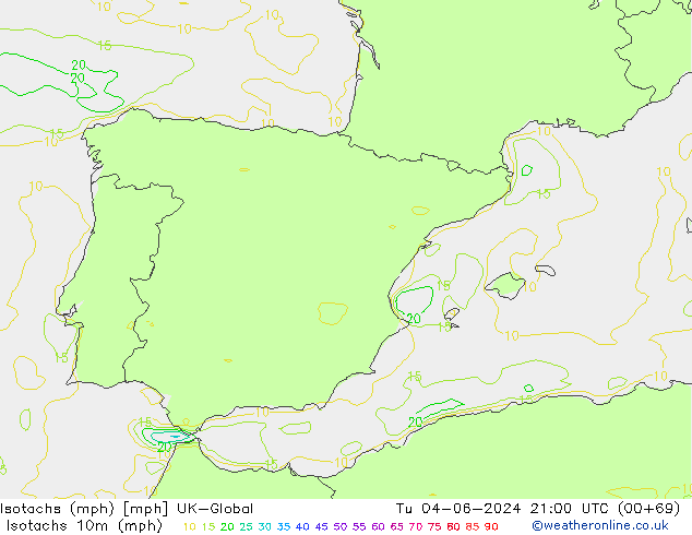 Isotachs (mph) UK-Global mar 04.06.2024 21 UTC