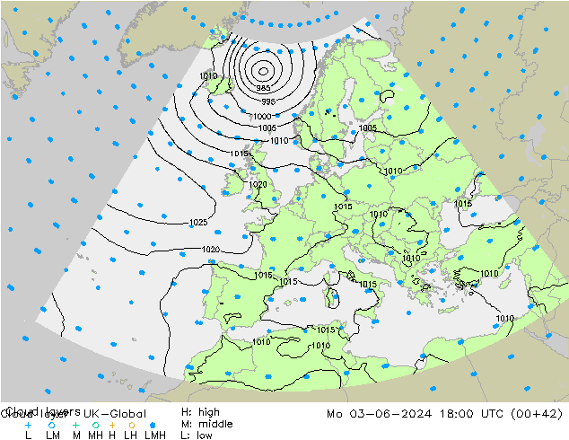 Cloud layer UK-Global lun 03.06.2024 18 UTC