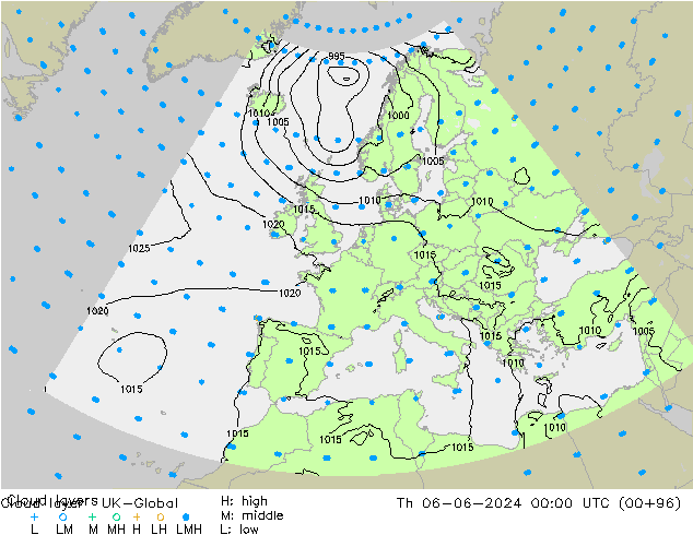 Cloud layer UK-Global Th 06.06.2024 00 UTC