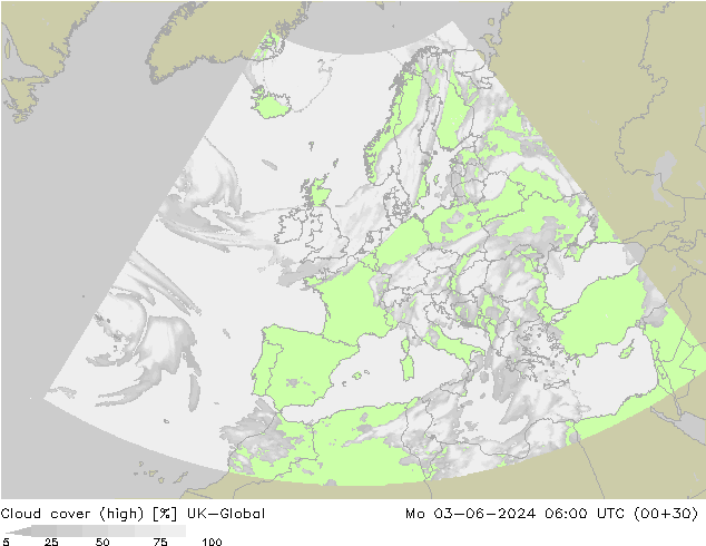 Wolken (hohe) UK-Global Mo 03.06.2024 06 UTC
