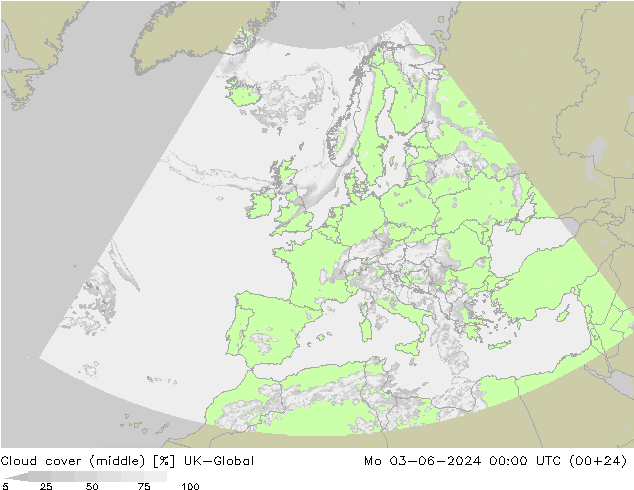 zachmurzenie (środk.) UK-Global pon. 03.06.2024 00 UTC