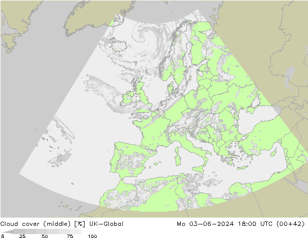 Nuages (moyen) UK-Global lun 03.06.2024 18 UTC