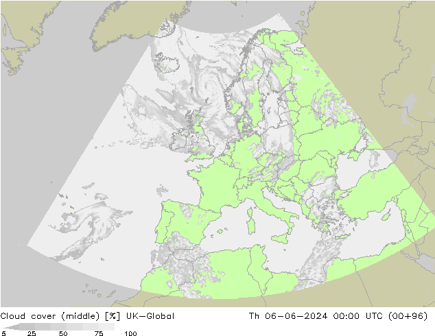 Cloud cover (middle) UK-Global Th 06.06.2024 00 UTC