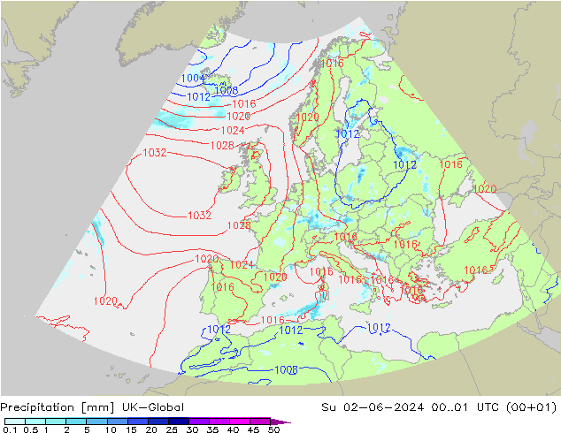 Precipitazione UK-Global dom 02.06.2024 01 UTC
