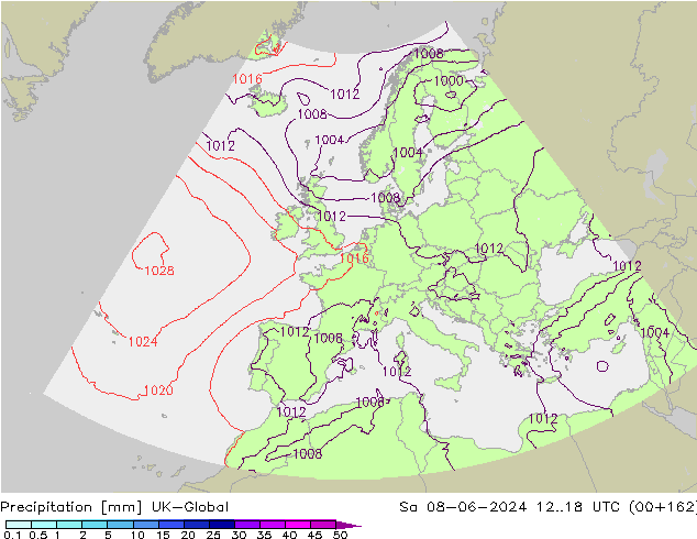 Precipitation UK-Global Sa 08.06.2024 18 UTC
