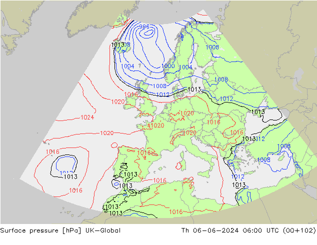 ciśnienie UK-Global czw. 06.06.2024 06 UTC