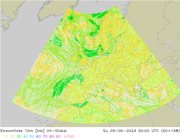 Linea di flusso 10m UK-Global dom 09.06.2024 00 UTC