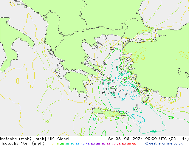 Eşrüzgar Hızları mph UK-Global Cts 08.06.2024 00 UTC