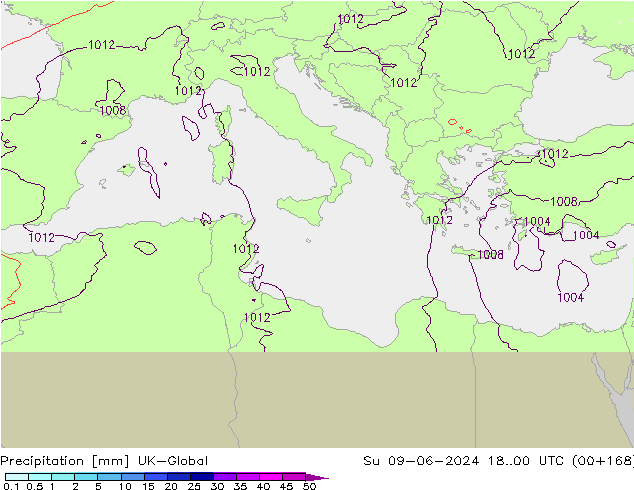 Précipitation UK-Global dim 09.06.2024 00 UTC