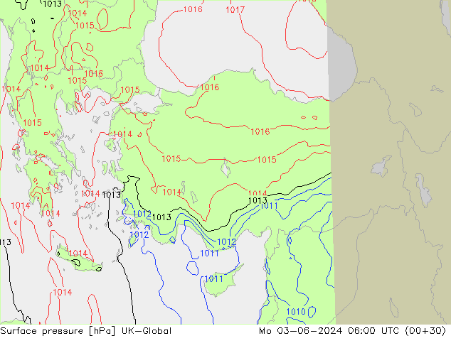 Luchtdruk (Grond) UK-Global ma 03.06.2024 06 UTC