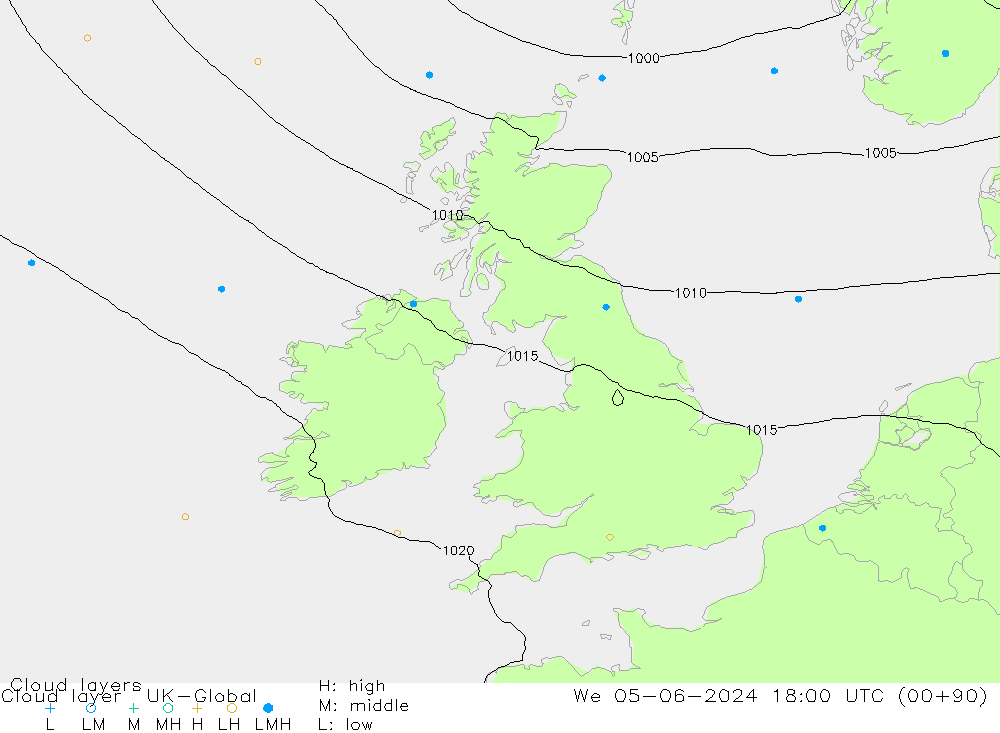 Cloud layer UK-Global We 05.06.2024 18 UTC