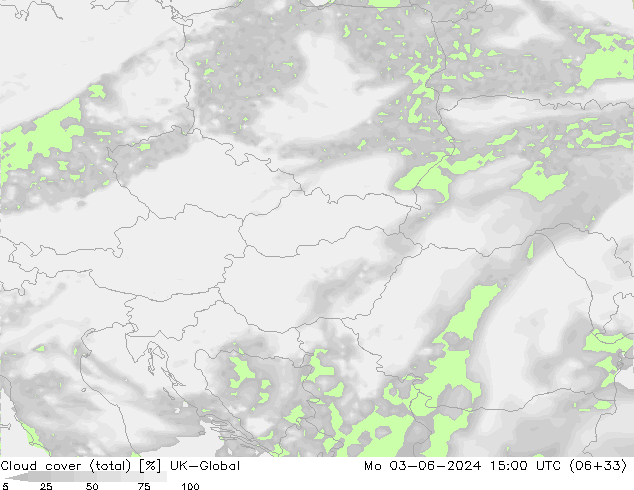 Nubes (total) UK-Global lun 03.06.2024 15 UTC