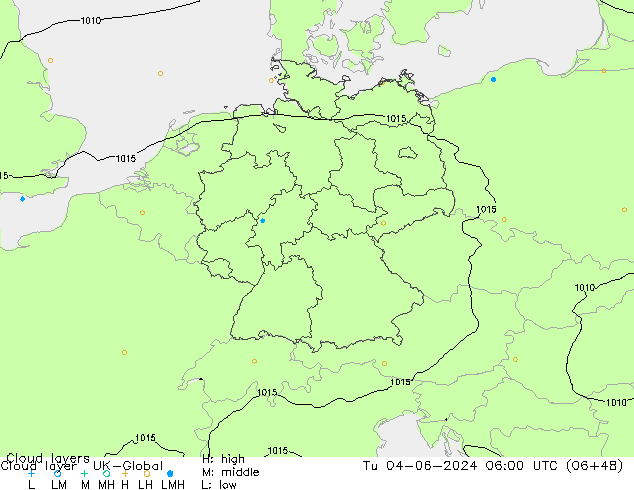 Cloud layer UK-Global Tu 04.06.2024 06 UTC