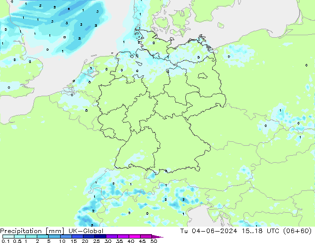 Precipitation UK-Global Tu 04.06.2024 18 UTC