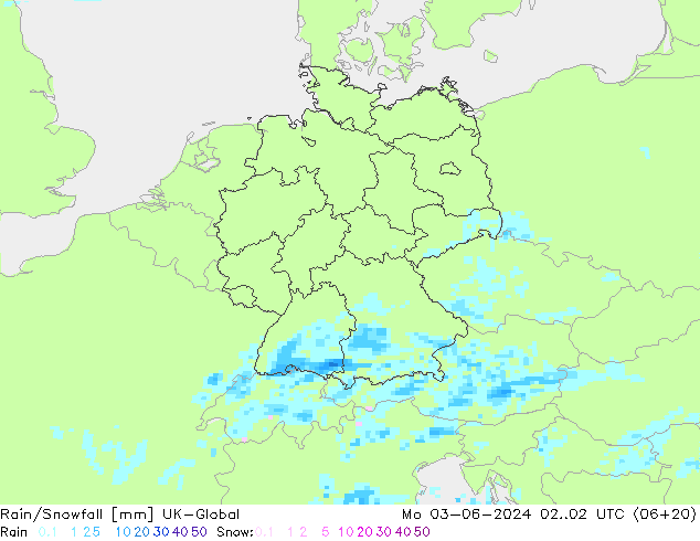 Rain/Snowfall UK-Global Po 03.06.2024 02 UTC