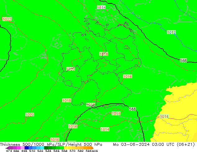 Thck 500-1000hPa UK-Global  03.06.2024 03 UTC