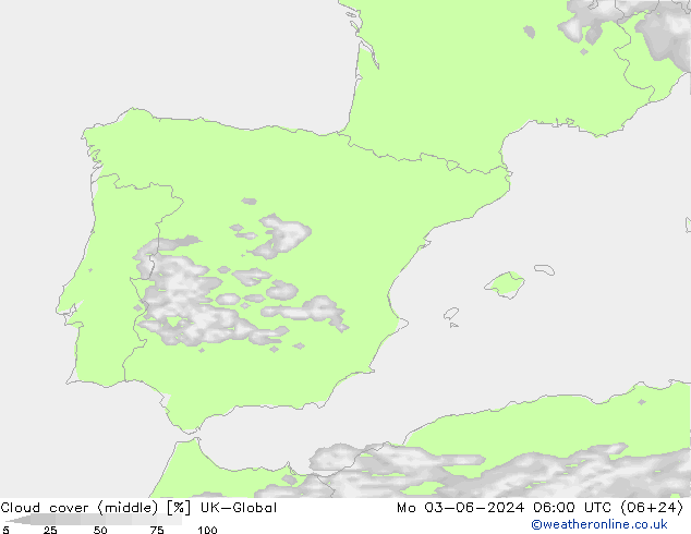 Wolken (mittel) UK-Global Mo 03.06.2024 06 UTC
