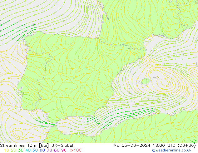 Streamlines 10m UK-Global Mo 03.06.2024 18 UTC