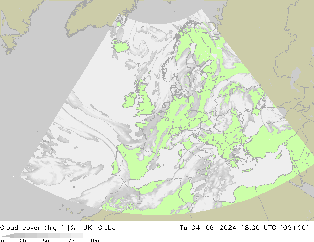 Wolken (hohe) UK-Global Di 04.06.2024 18 UTC