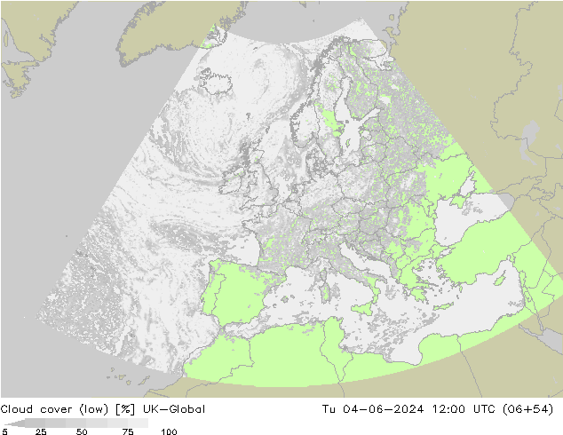 Nubi basse UK-Global mar 04.06.2024 12 UTC