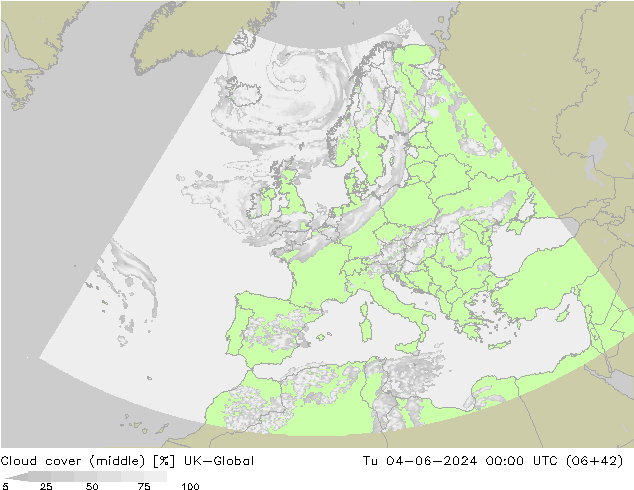 Wolken (mittel) UK-Global Di 04.06.2024 00 UTC