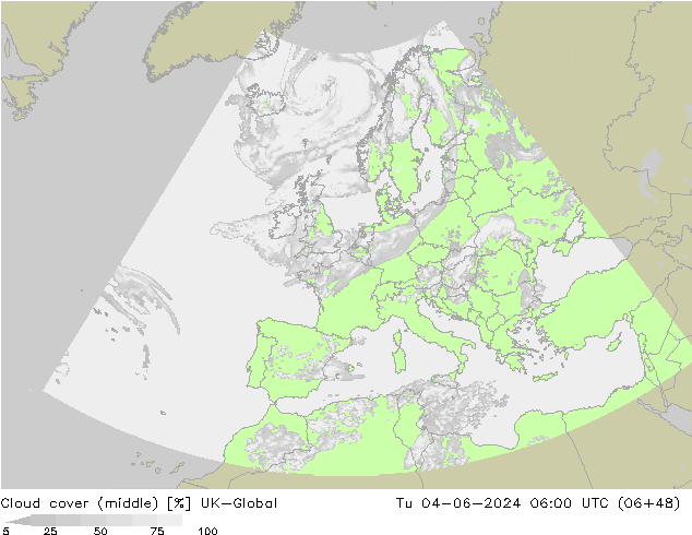 Bewolking (Middelb.) UK-Global di 04.06.2024 06 UTC