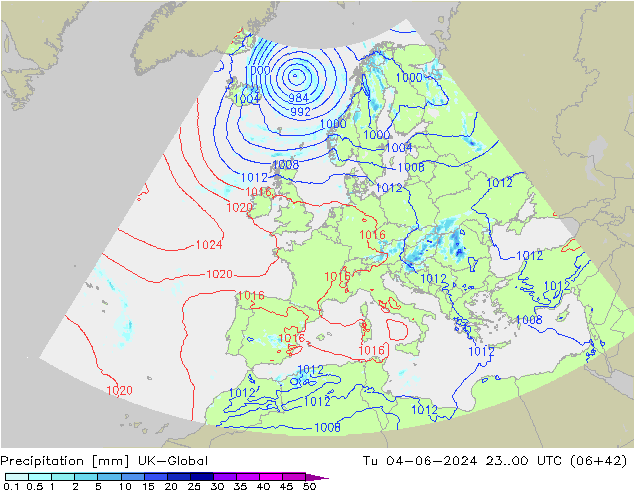 Precipitación UK-Global mar 04.06.2024 00 UTC